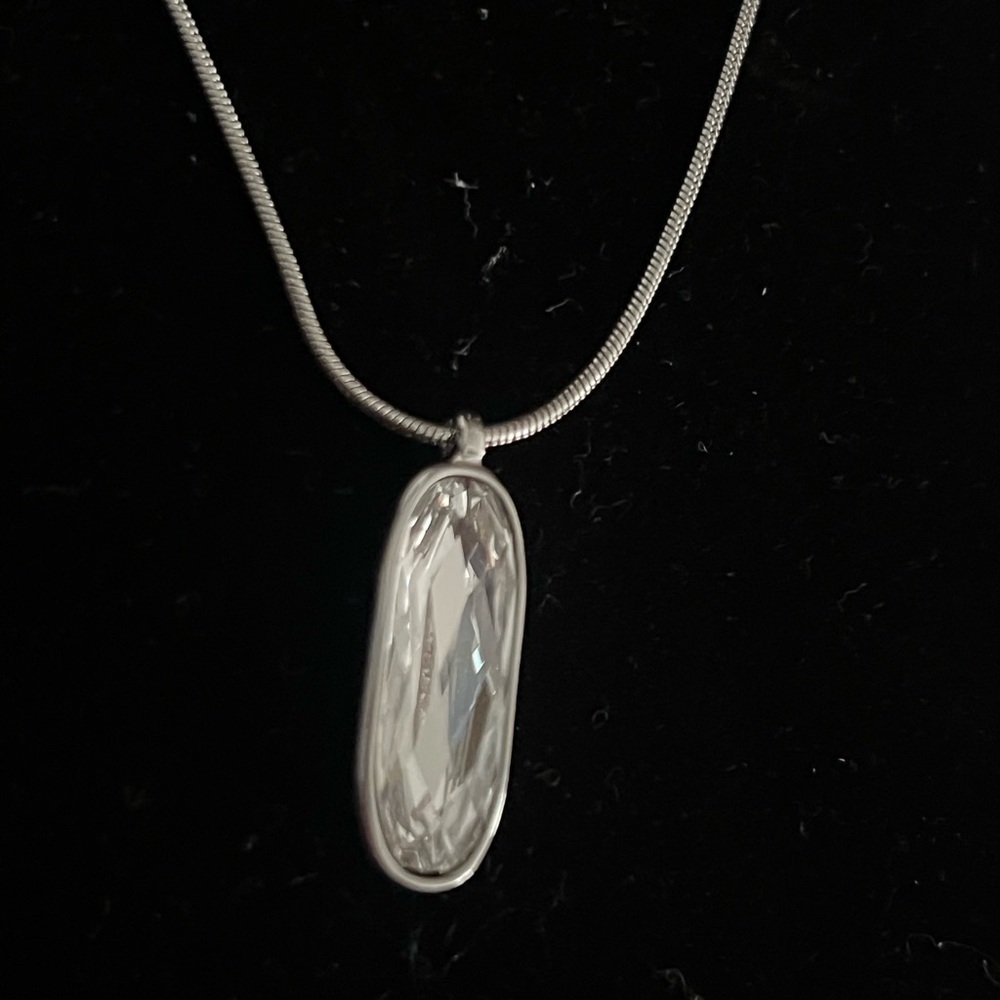 Autograph Silver Crystal Necklace